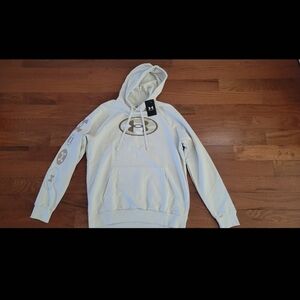 Under Armour Cream and Brown Hoodie